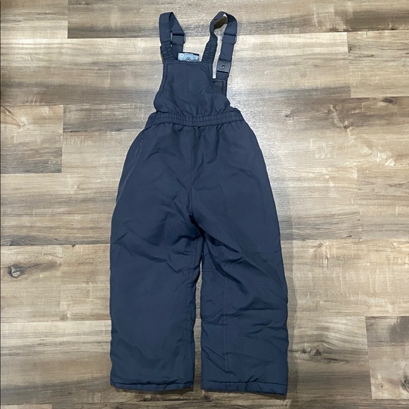 Cozy Charcoal Kids Snow Overalls - Picture 3 of 3